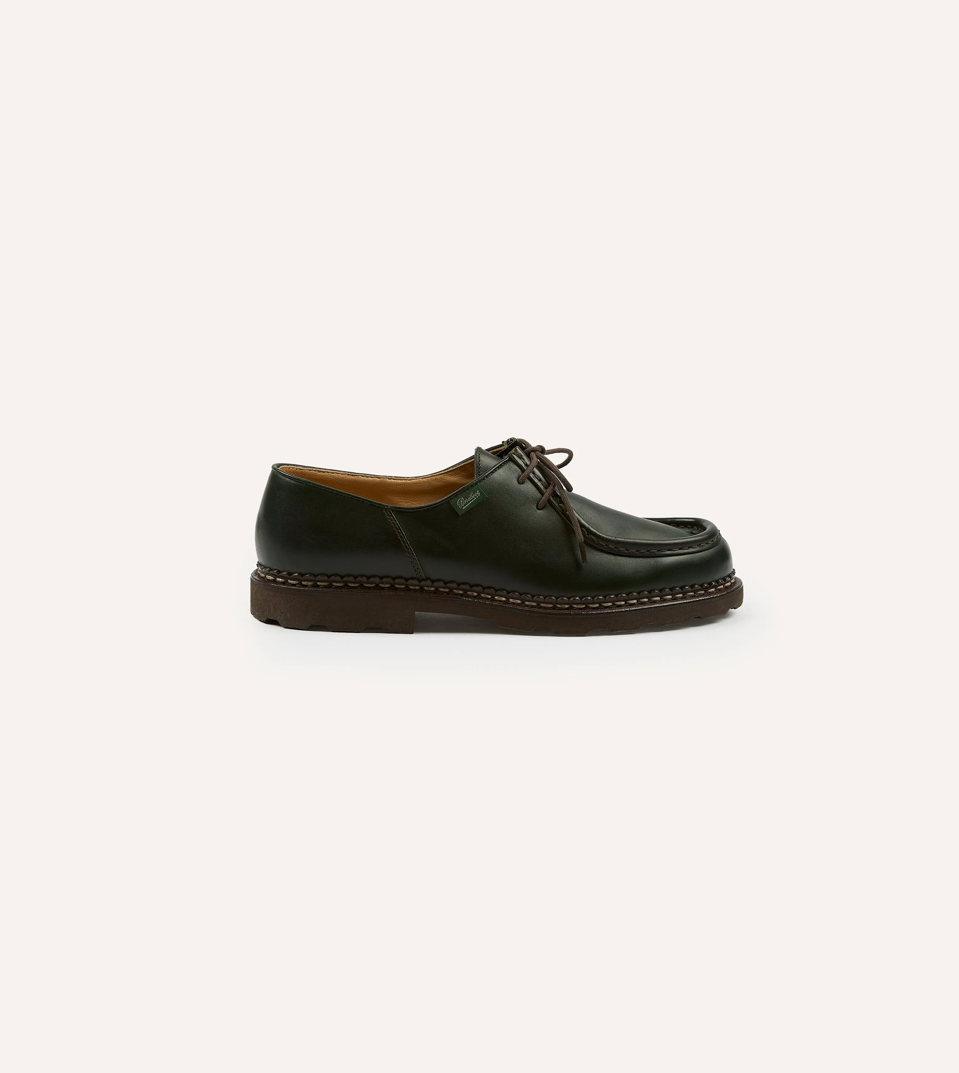 Paraboot Michael Green Leather Derby Shoe