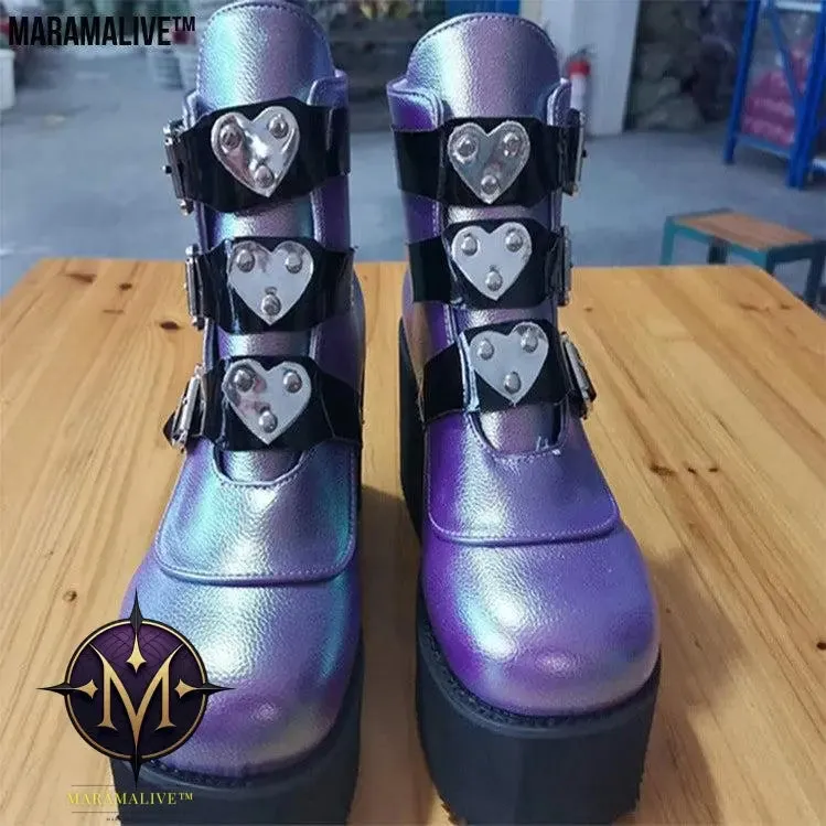 Platform super high heel boots