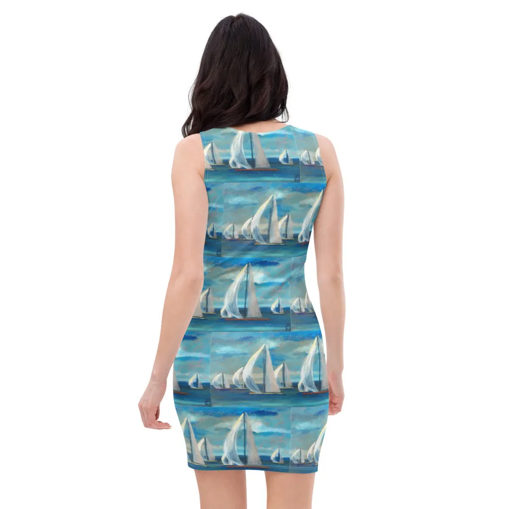 "Trojans Win Again" - Tank Sheath Dress