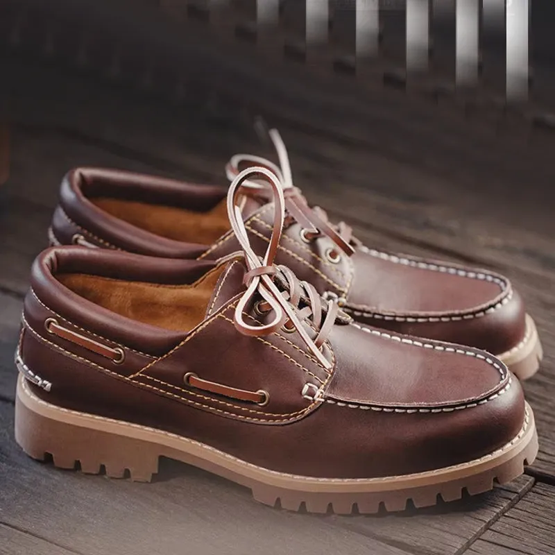 Retro Low-top British Style Boat Shoes