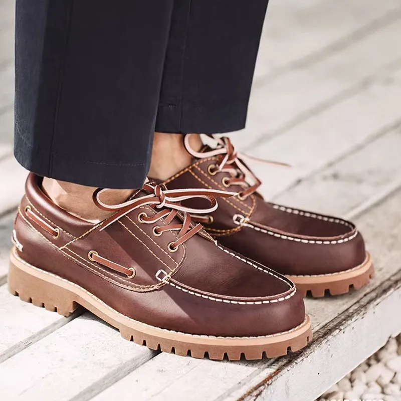 Retro Low-top British Style Boat Shoes