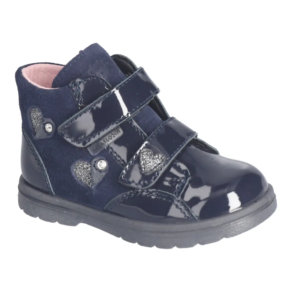 Ricosta Abby Navy Patent Boots