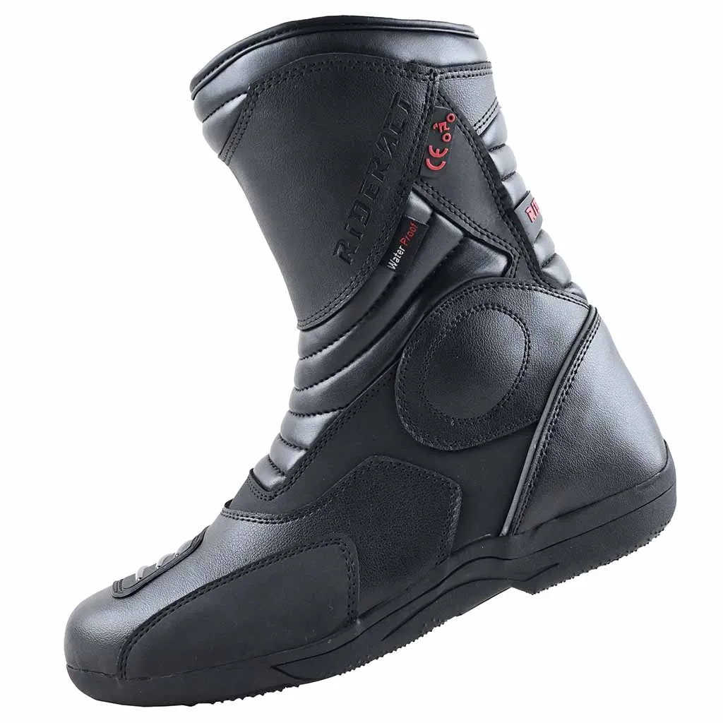 RIDERACT® Men’s Waterproof Motorcycle Boots Surface v2 Black