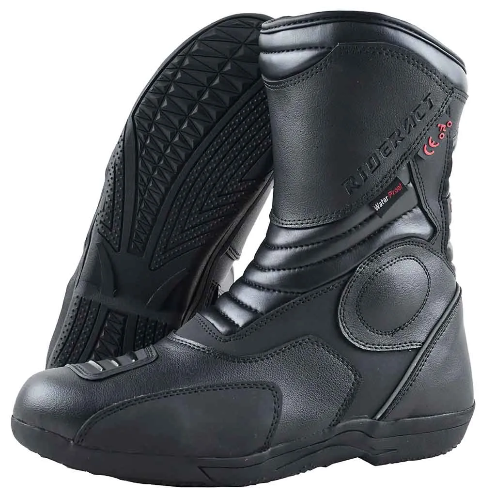 RIDERACT® Men’s Waterproof Motorcycle Boots Surface v2 Black