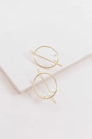 Right on Time Hook Earrings - 14K