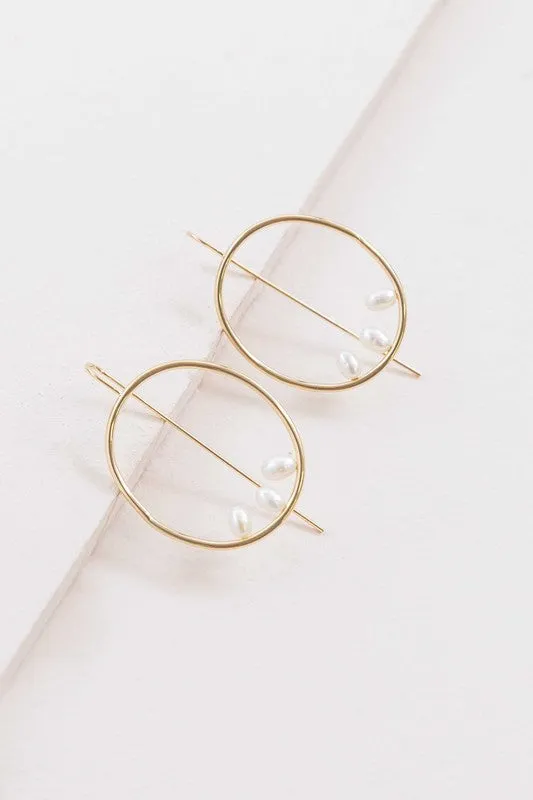 Right on Time Hook Earrings - 14K