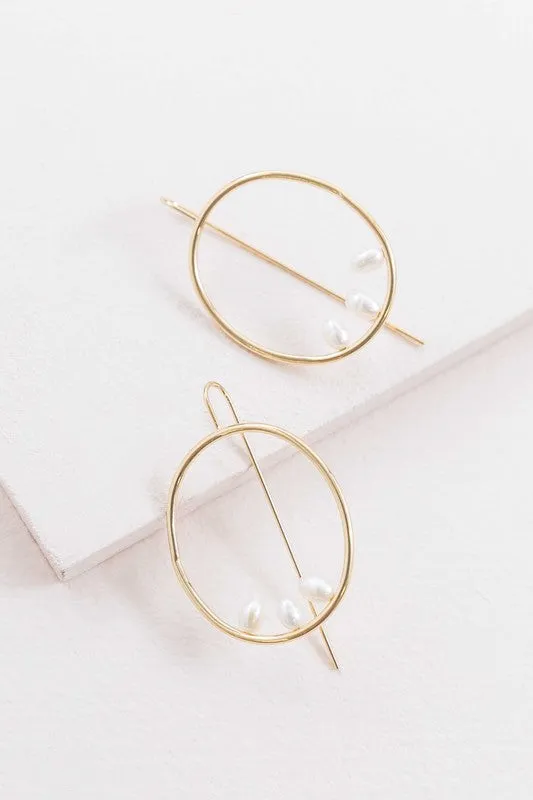 Right on Time Hook Earrings - 14K