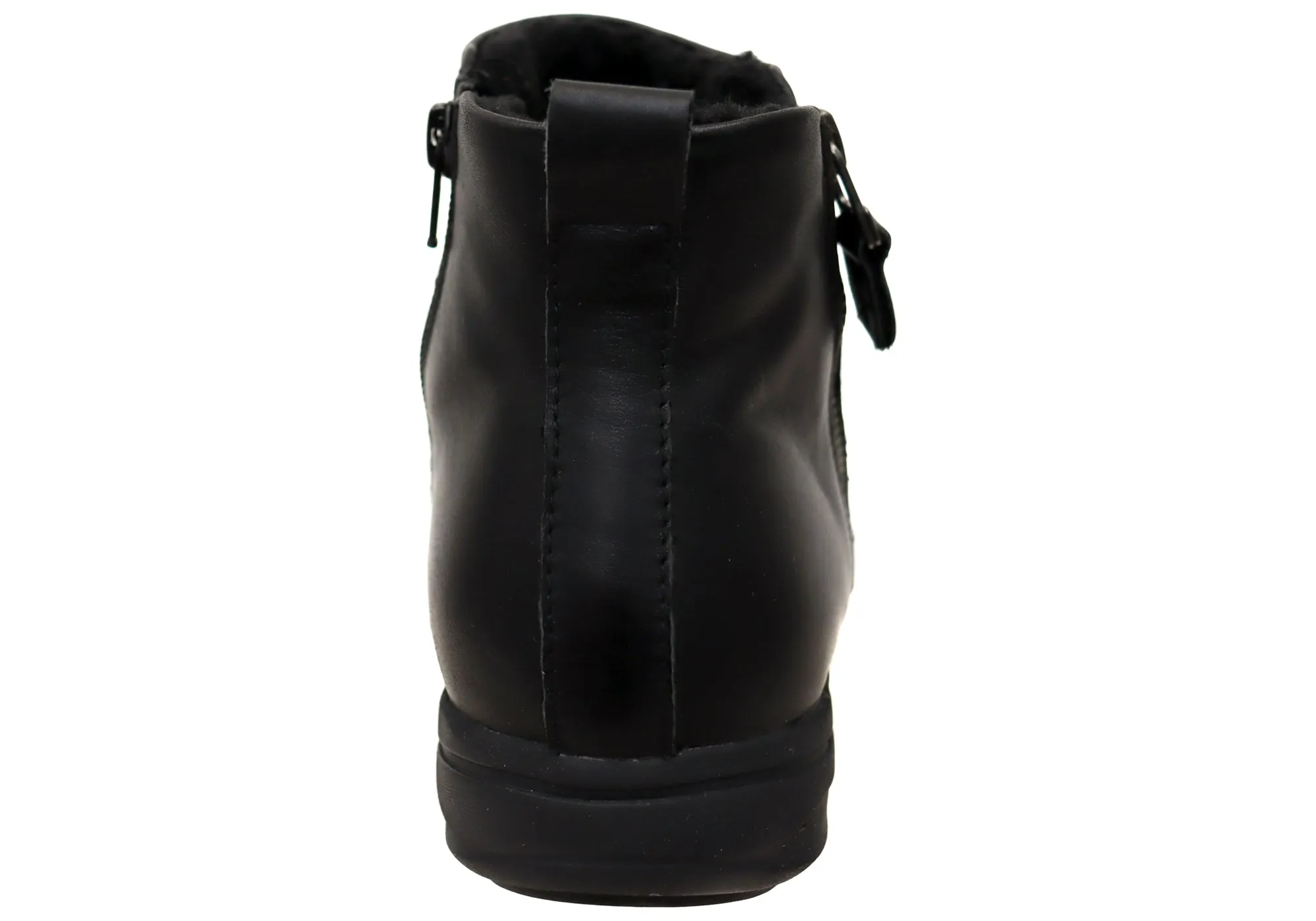 Scholl Orthaheel Nina II Womens Comfort Supportive Leather Ankle Boots