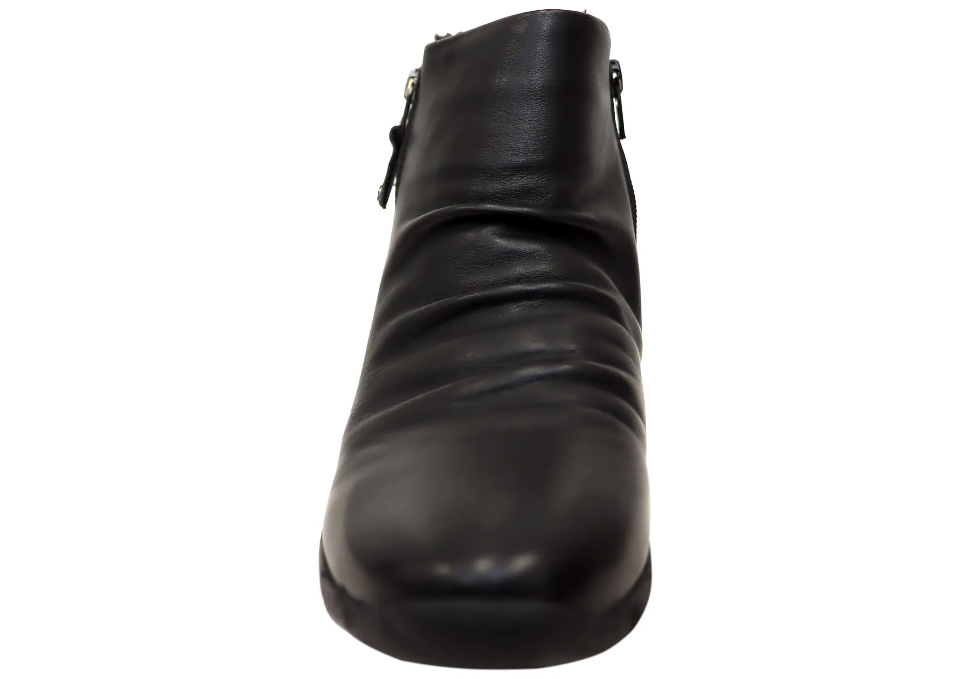 Scholl Orthaheel Nina II Womens Comfort Supportive Leather Ankle Boots