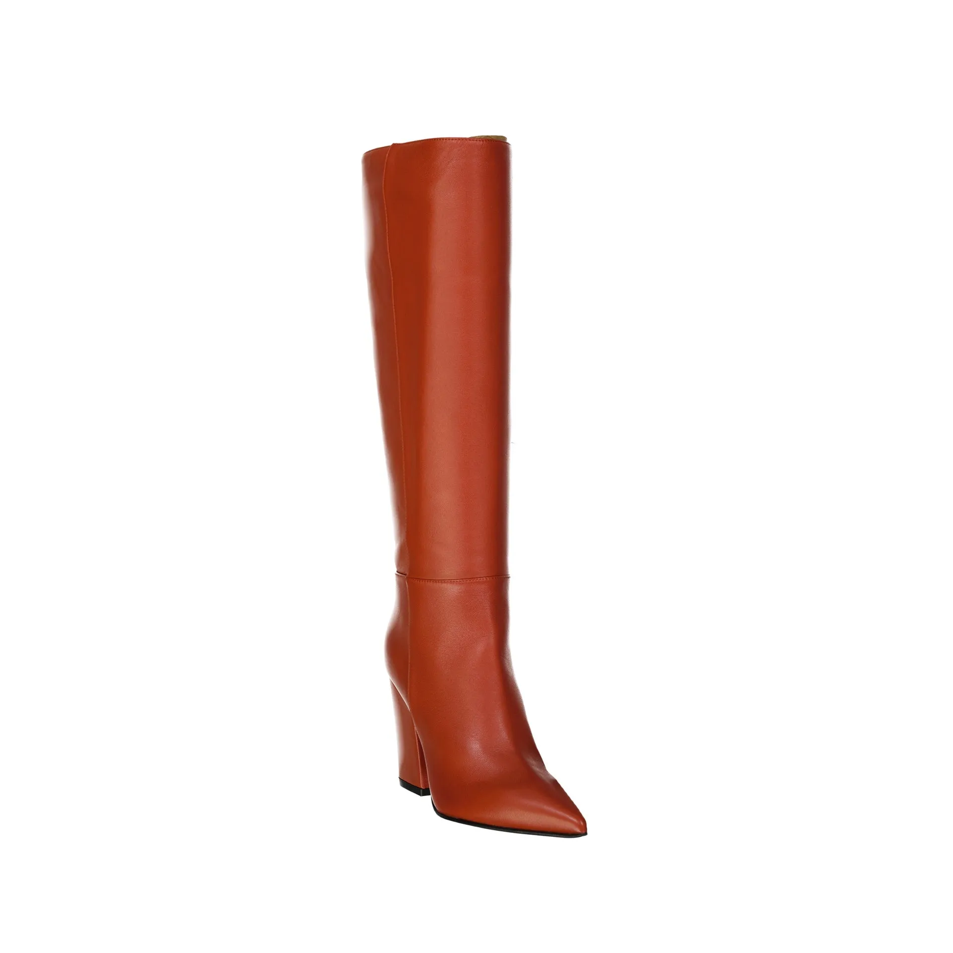 SERGIO ROSSI Luxurious Leather Heel Ankle Boots