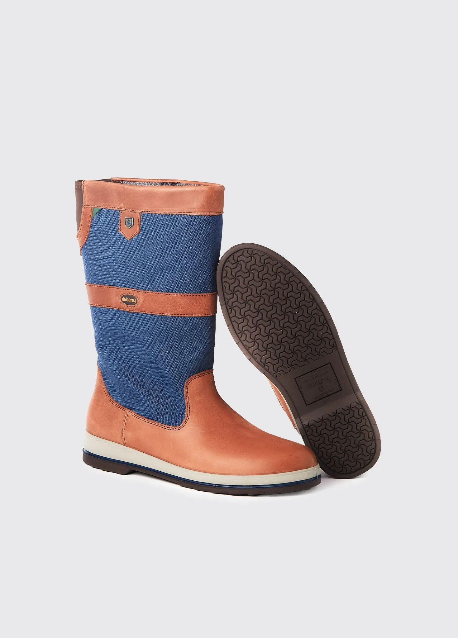 Shamrock Ladies' Sailing Boot - Navy/Brown