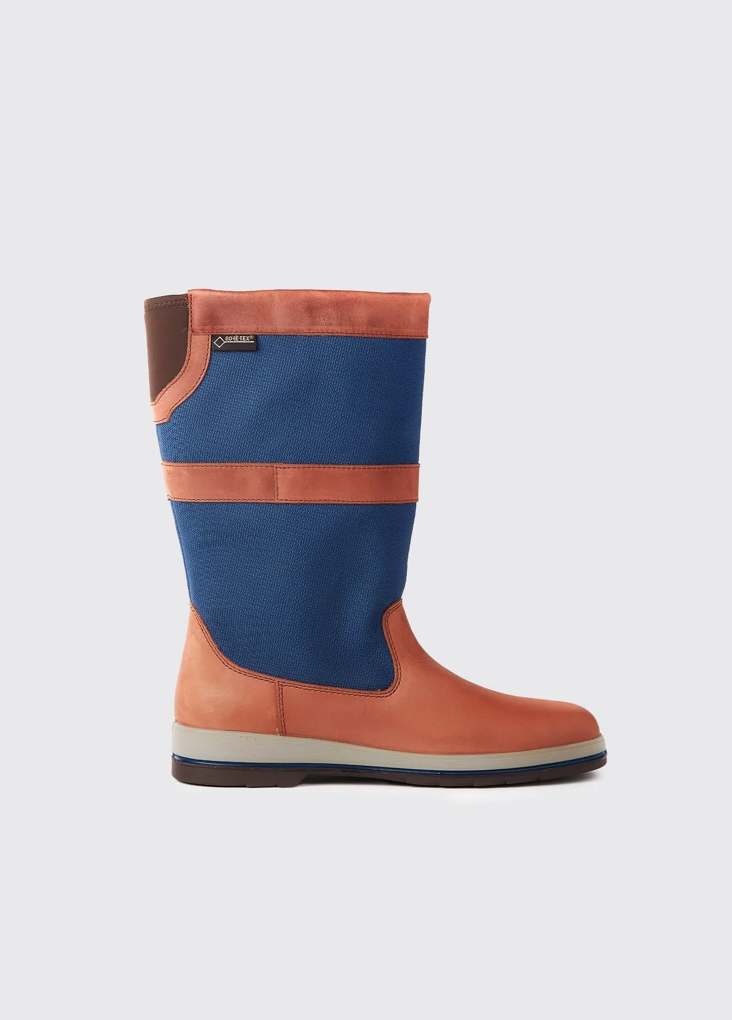 Shamrock Ladies' Sailing Boot - Navy/Brown