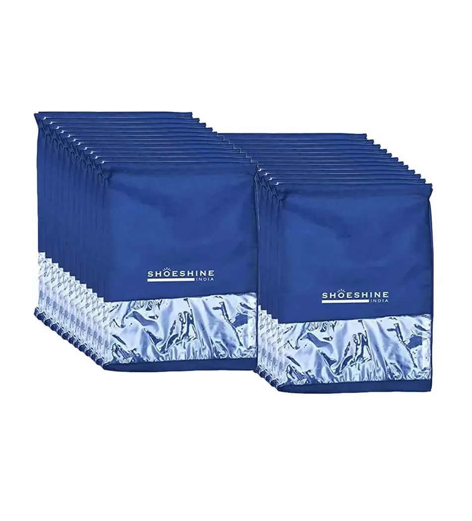SHOESHINE Shoe Bags (Pack of 24) Travel Shoe Pouch - Pink