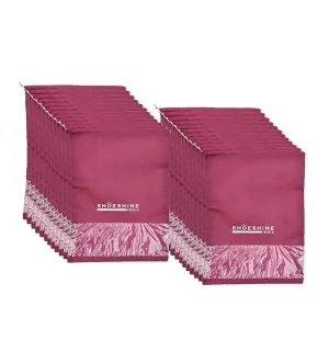 SHOESHINE Shoe Bags (Pack of 24) Travel Shoe Pouch - Pink