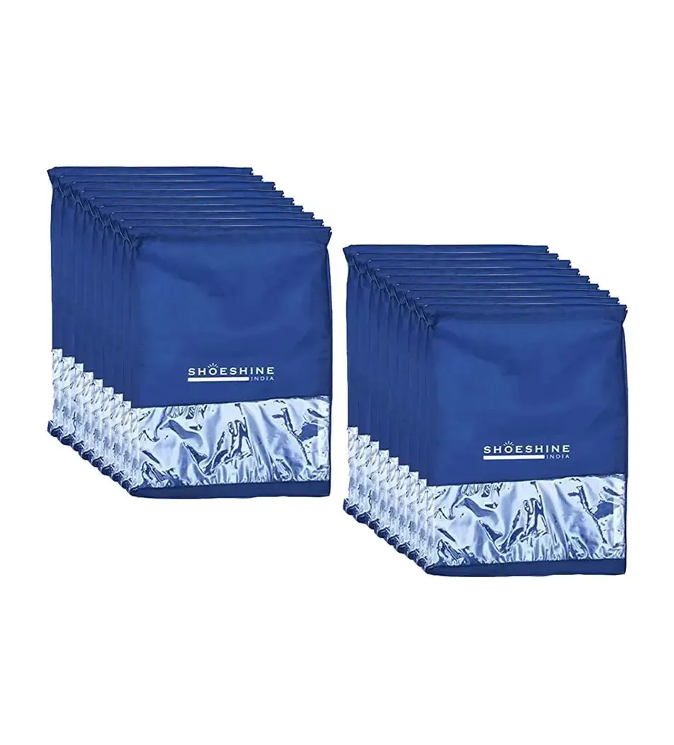 SHOESHINE Shoe Bags (Pack of 24) Travel Shoe Pouch - Pink