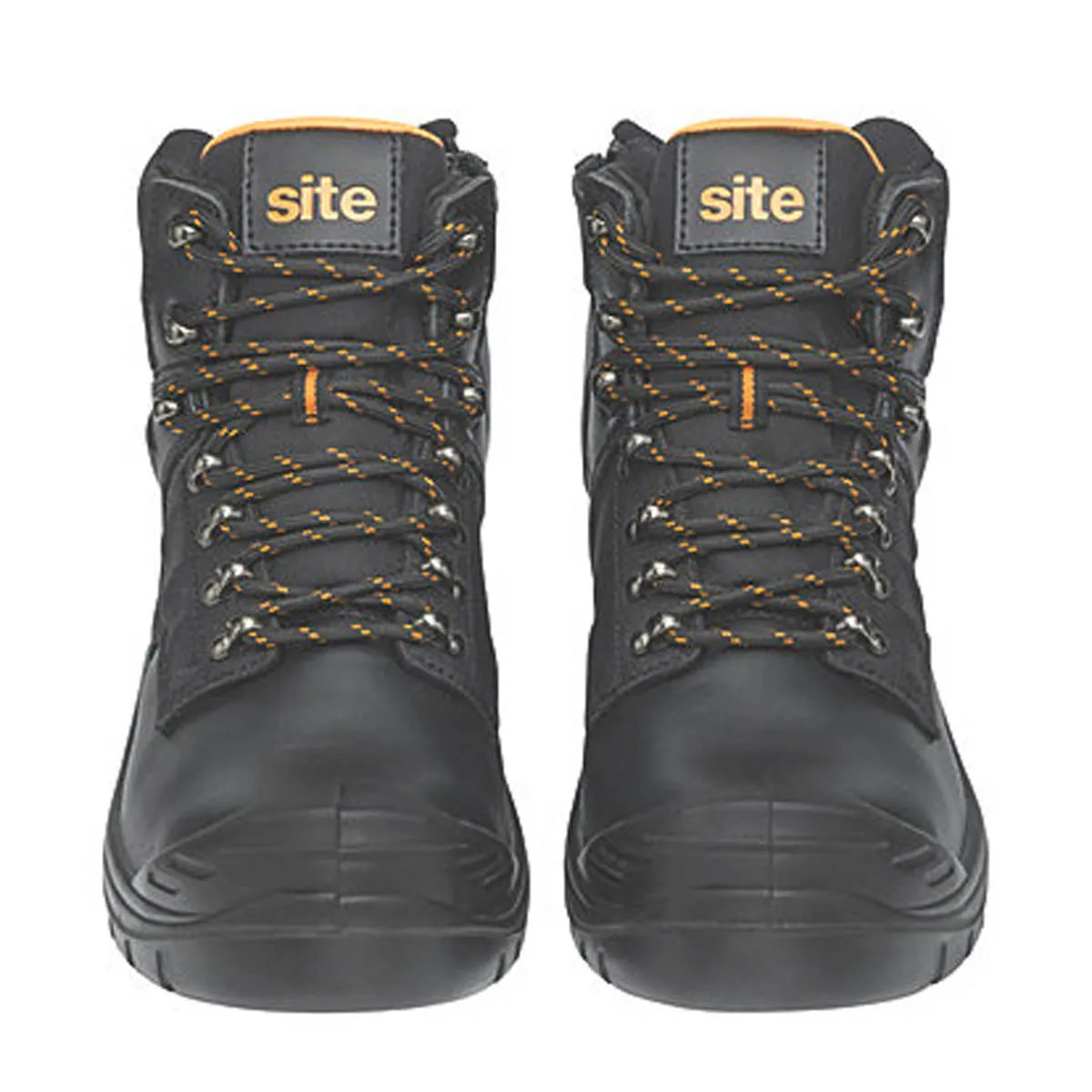 Site Safety Boots Mens Standard Fit Black Leather Waterproof Steel Toe Size 12