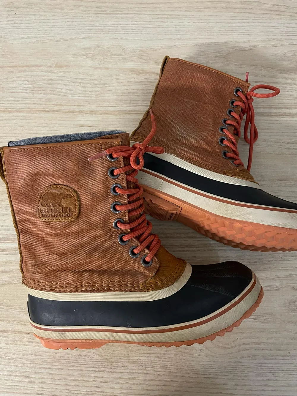 sorel premium leather trim waterproof boots