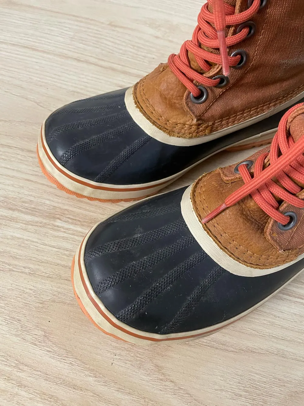 sorel premium leather trim waterproof boots