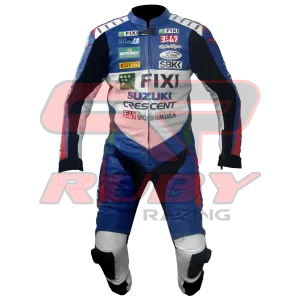 Suzuki FIXI Men Motorbike Racing Leather Suit
