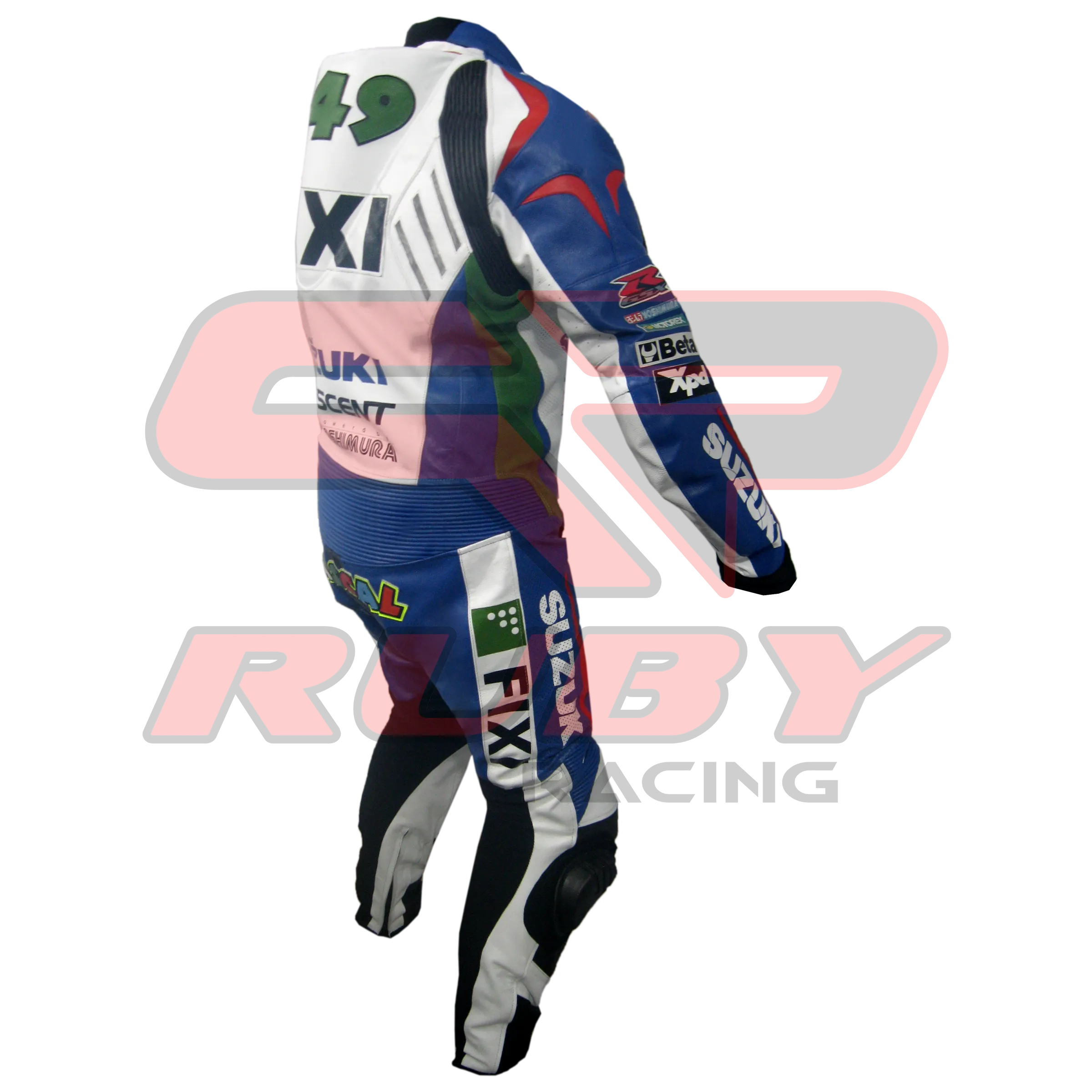Suzuki FIXI Men Motorbike Racing Leather Suit