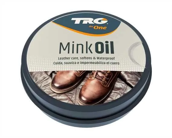 TRG GENUINE MINK OIL PASTE TIN 125ml TIN  WATERPROOFER / CONDITIONER