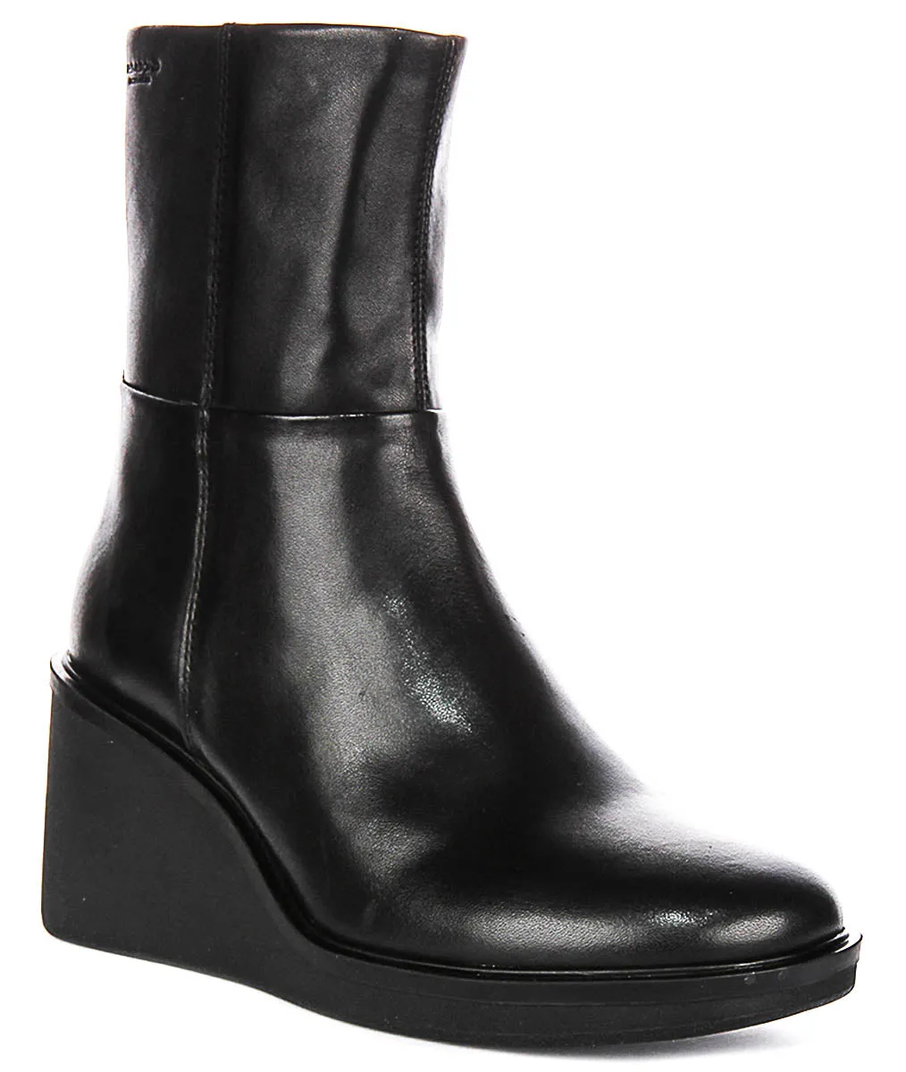 Vagabond Deena Wedge Boots In Black For Women