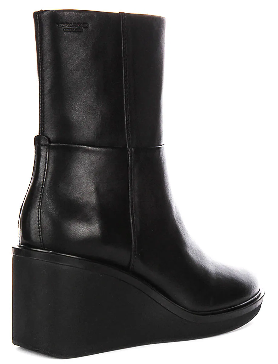 Vagabond Deena Wedge Boots In Black For Women