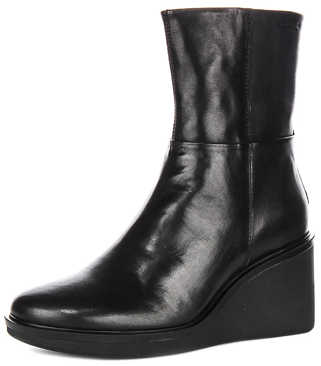 Vagabond Deena Wedge Boots In Black For Women