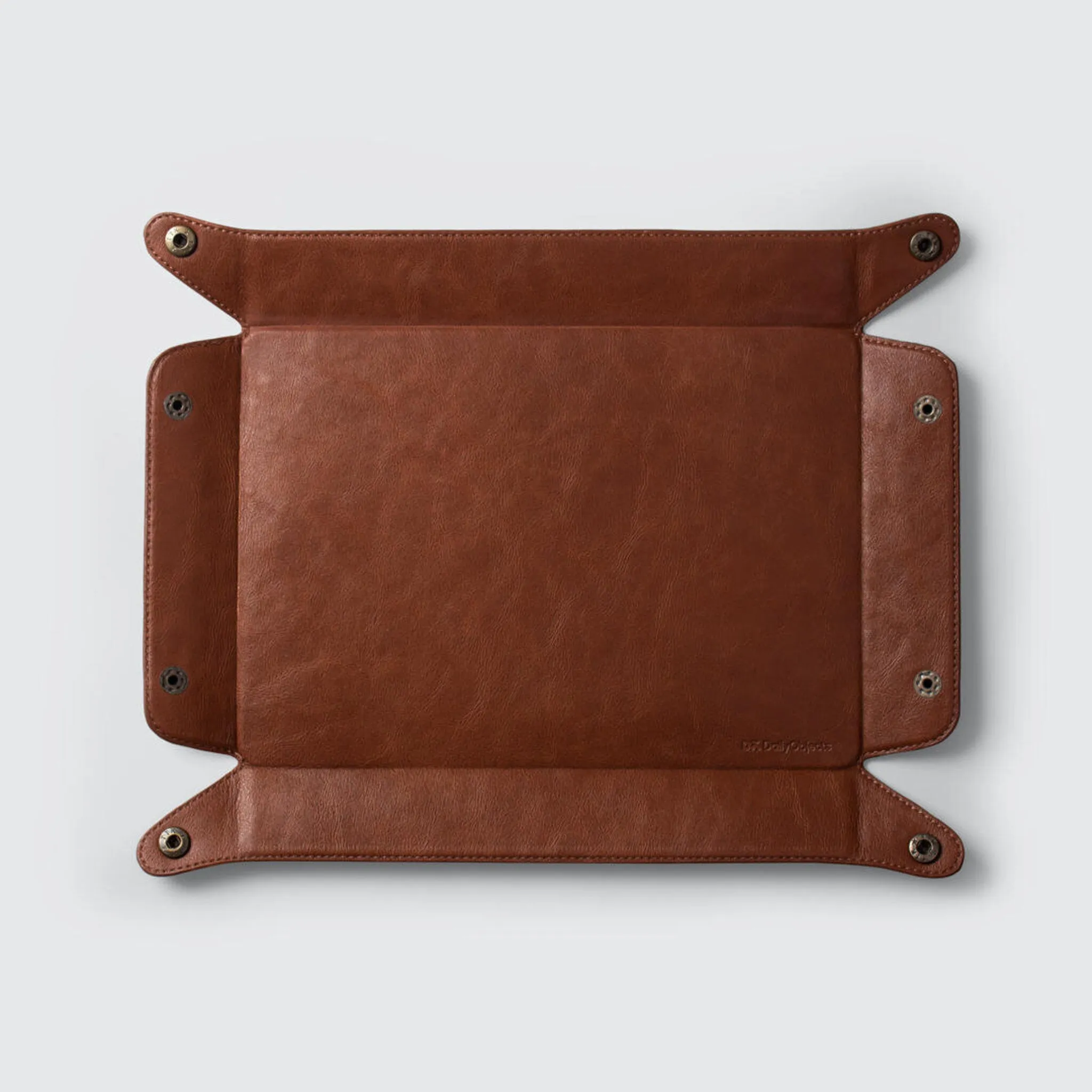 Valet Leather Tray, Vegan, Tan