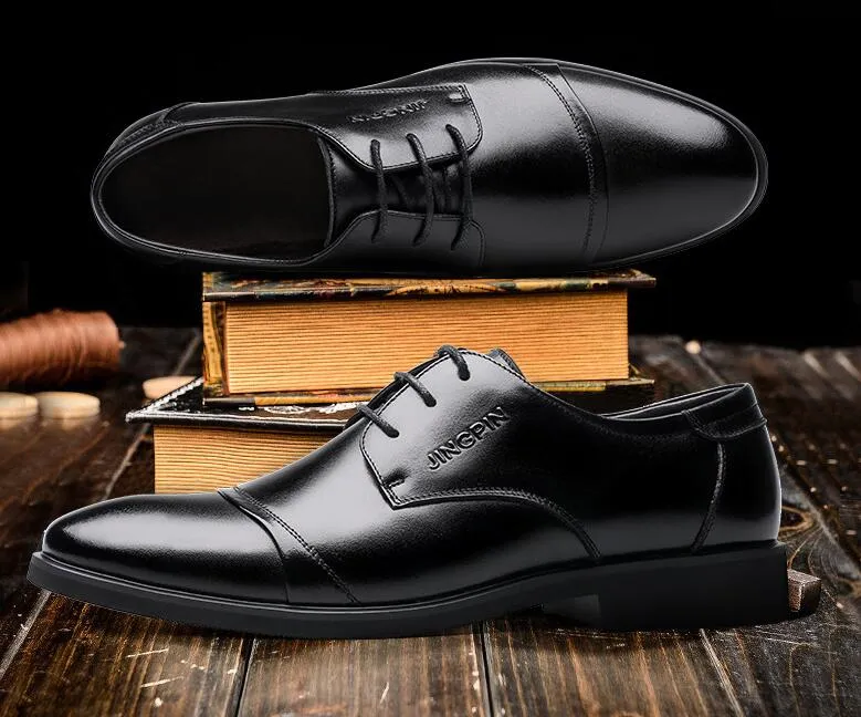 Versatile men's shoes for both business dress and casual occasions.