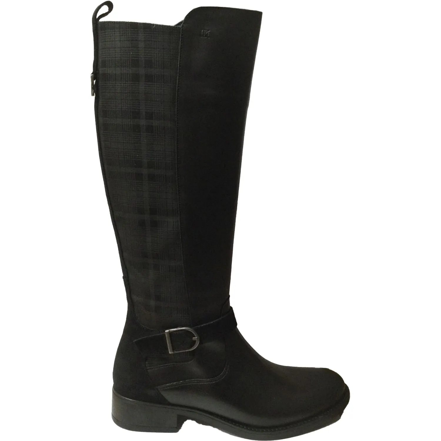 Women's Dorking Chad D9119 Black Leather/Plaid