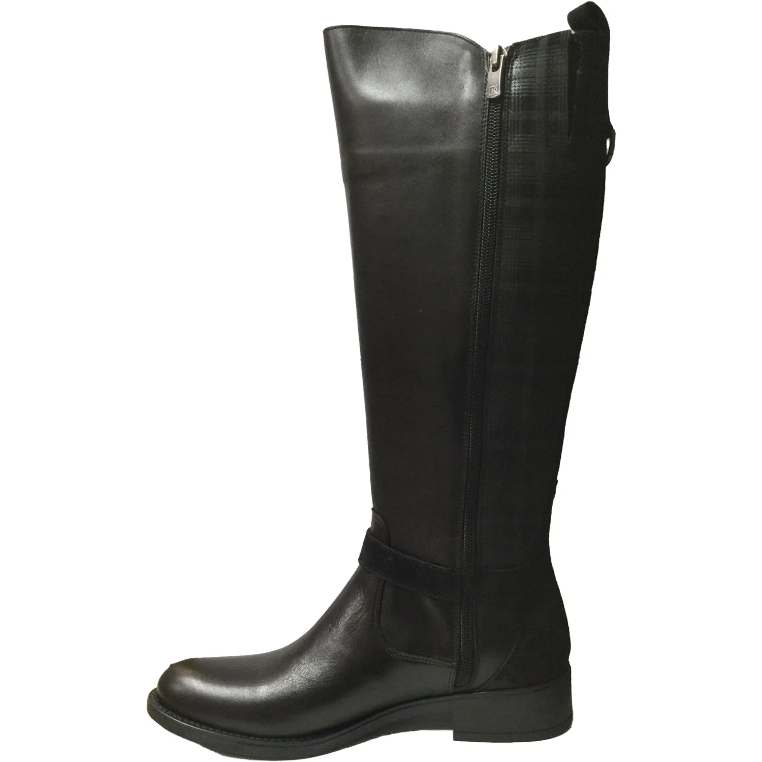 Women's Dorking Chad D9119 Black Leather/Plaid