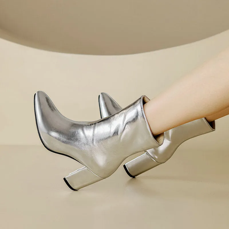 Women's High Heel Middle Boots
