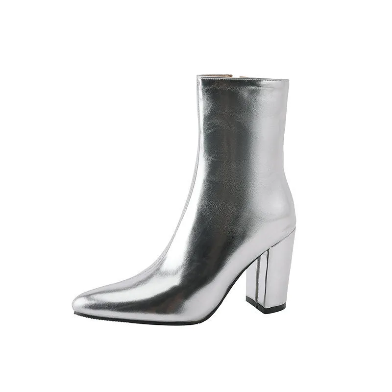 Women's High Heel Middle Boots