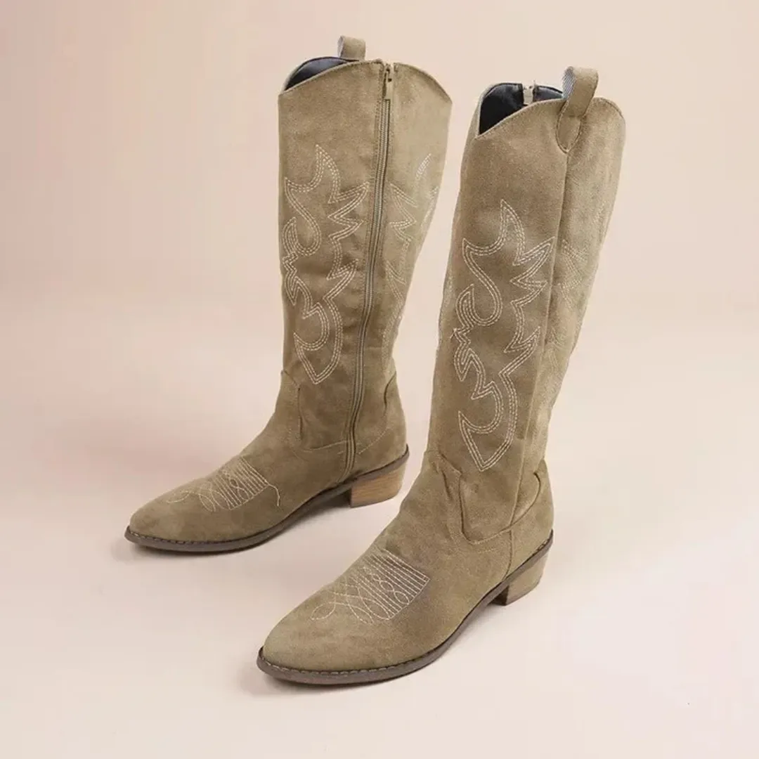 Women's Stylish Knee High Cowgirl Boots | Spring