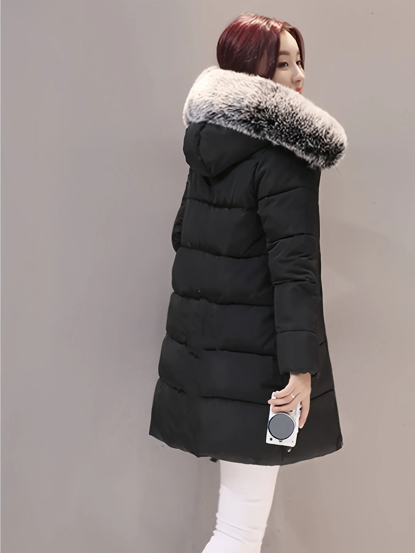 Women's Winter Hooded Coat Waterproof Warm Long Puffer Jacket Parka