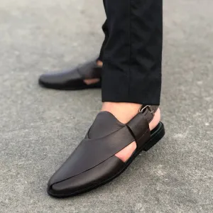 WS Pure leather Handmade Choco Peshawari Sandal -680