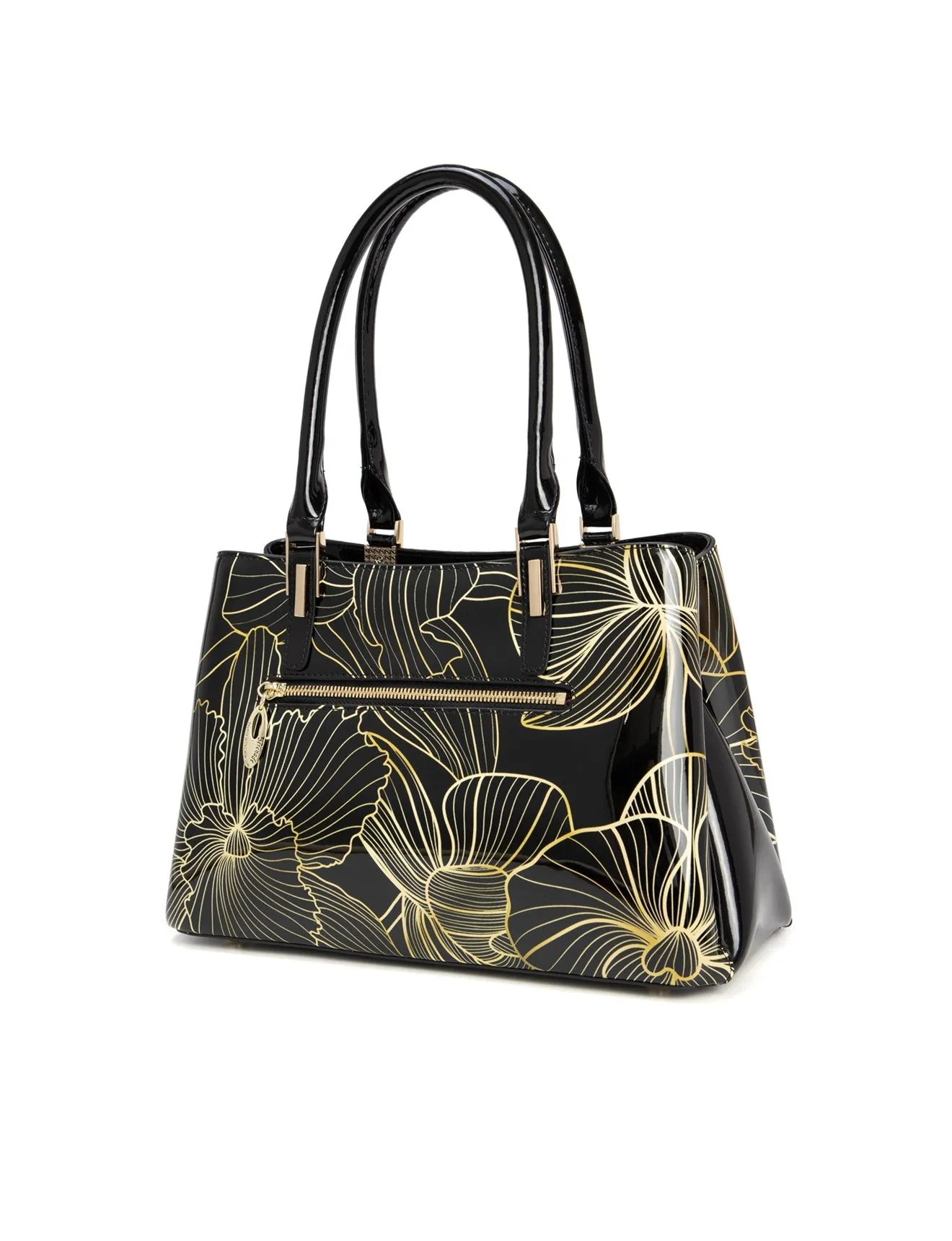 YASMIN TRIPLE COMPARTMENT LEATHER BAG- SN68-0378-SALE
