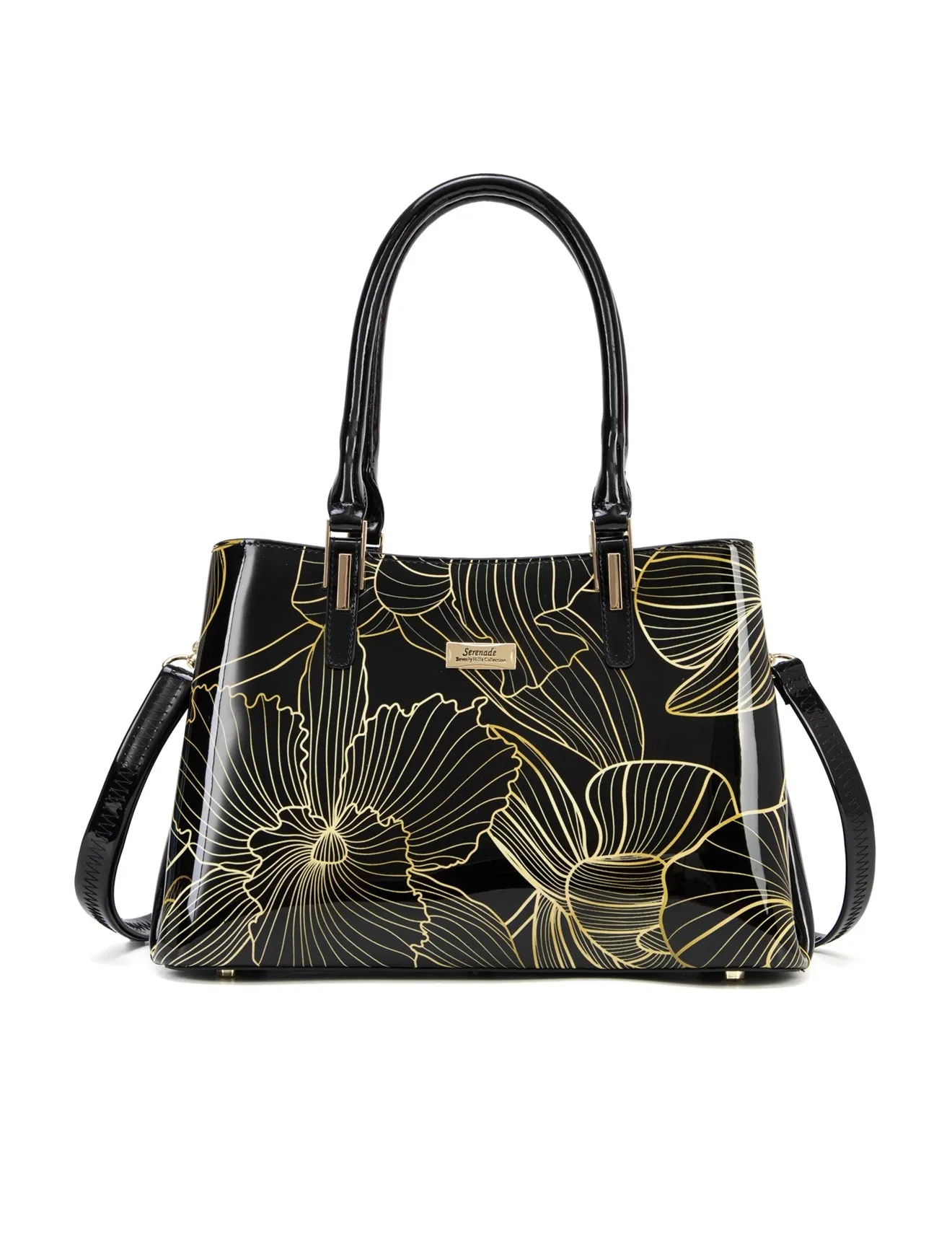 YASMIN TRIPLE COMPARTMENT LEATHER BAG- SN68-0378-SALE
